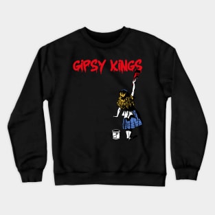 king and paint girl Crewneck Sweatshirt